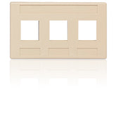 Allen Tel AT3FM-09 3 Port Furniture Faceplate